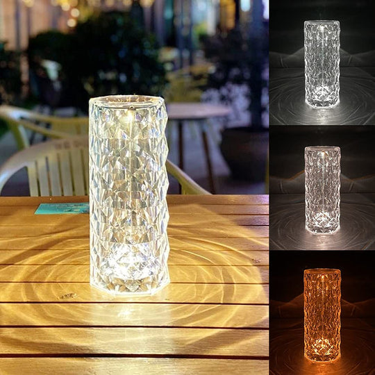 Diamond Rose Lamp
