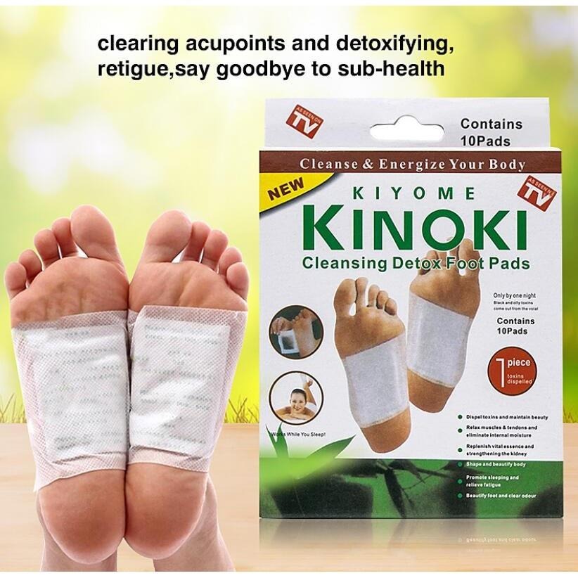 Kinoki Cleansing Detox Foot Patches (10 Pads) – Natural Toxin Removal & Foot Protector