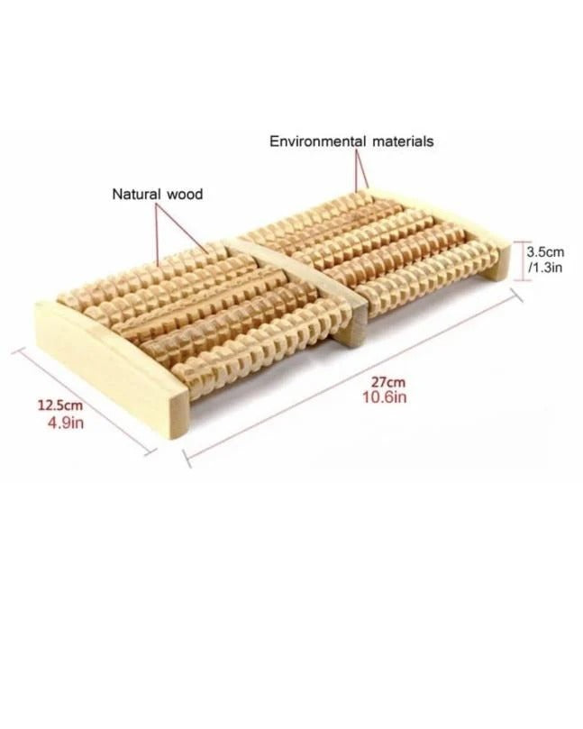 Wooden 6 Roller Foot Massager 🔥 | Flat 40% Off