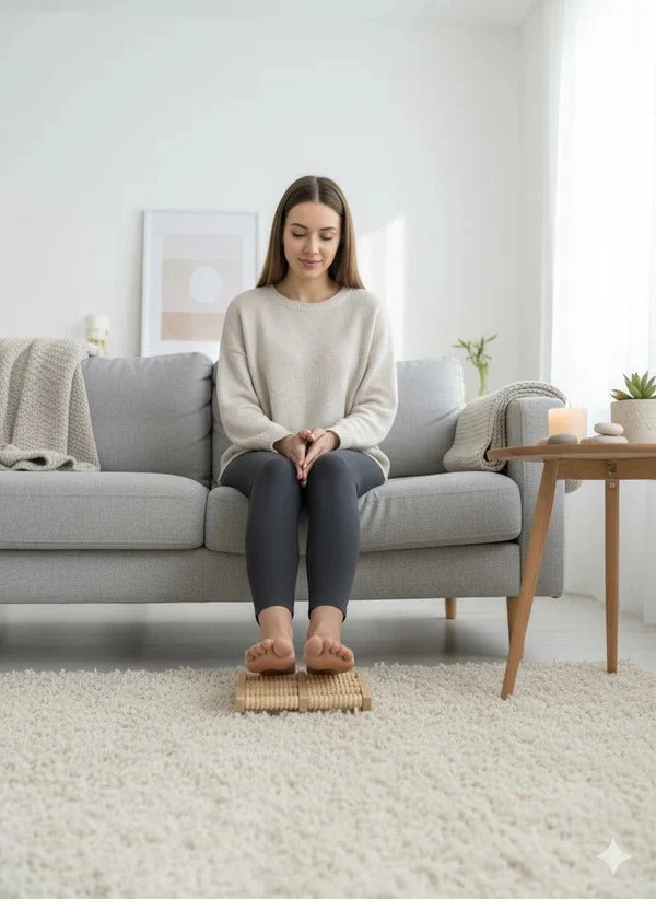 Wooden 6 Roller Foot Massager 🔥 | Flat 40% Off